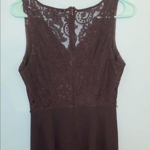 Black knee high dress.